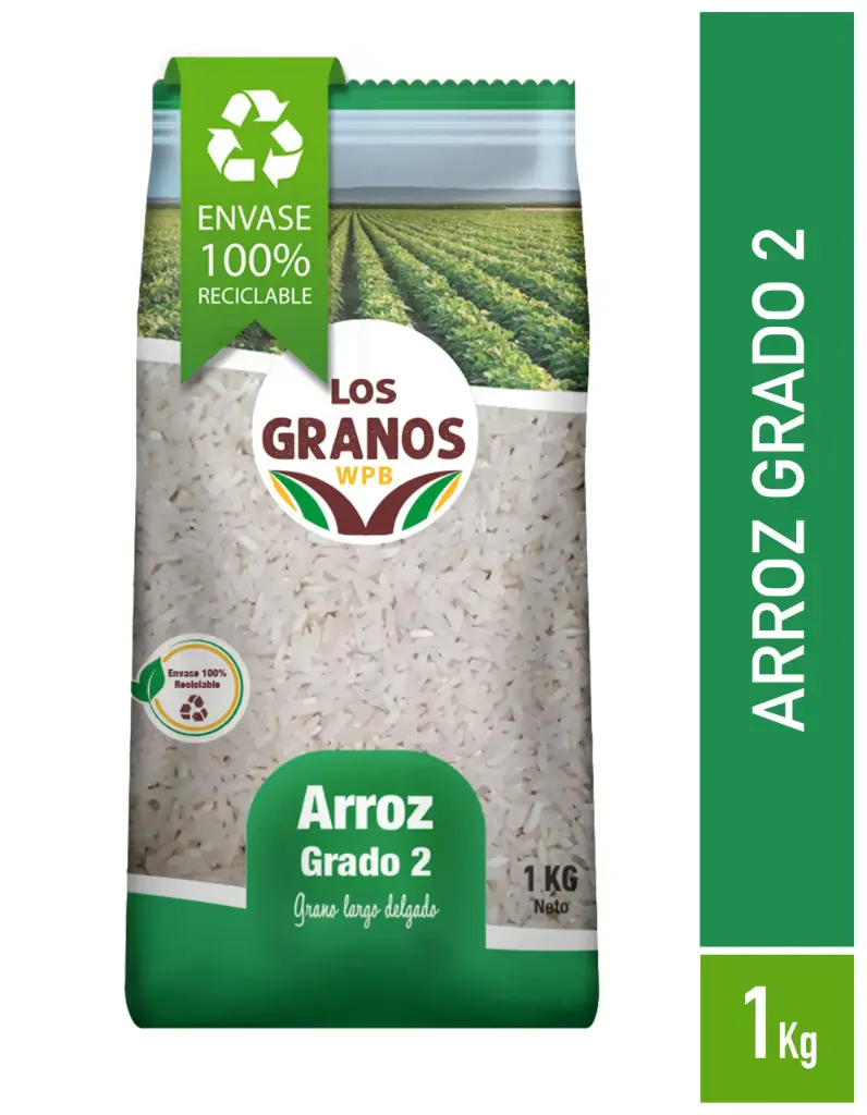 Arroz Grado 2 Importado 1 kg, Los Granos
