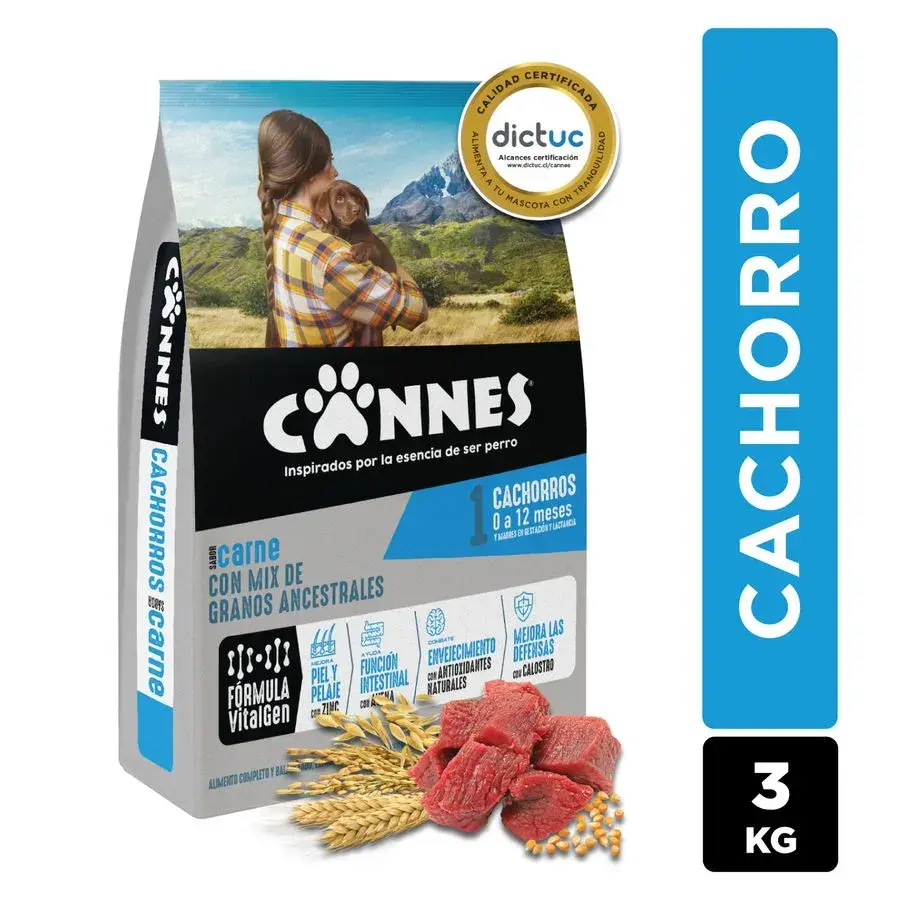 Alimento Premium Cachorro 3 kg, Cannes