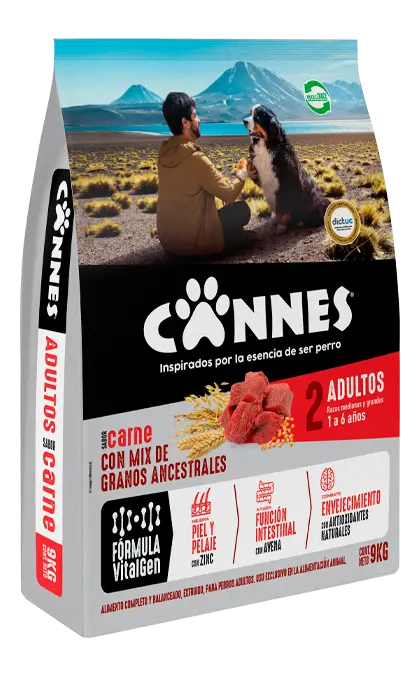 Alimento Premium Carne Cereal 3 kg, Cannes