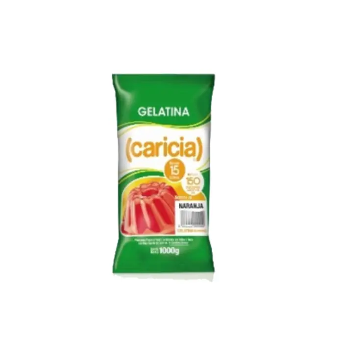 Gelatina Naranja 1 kg, Caricia