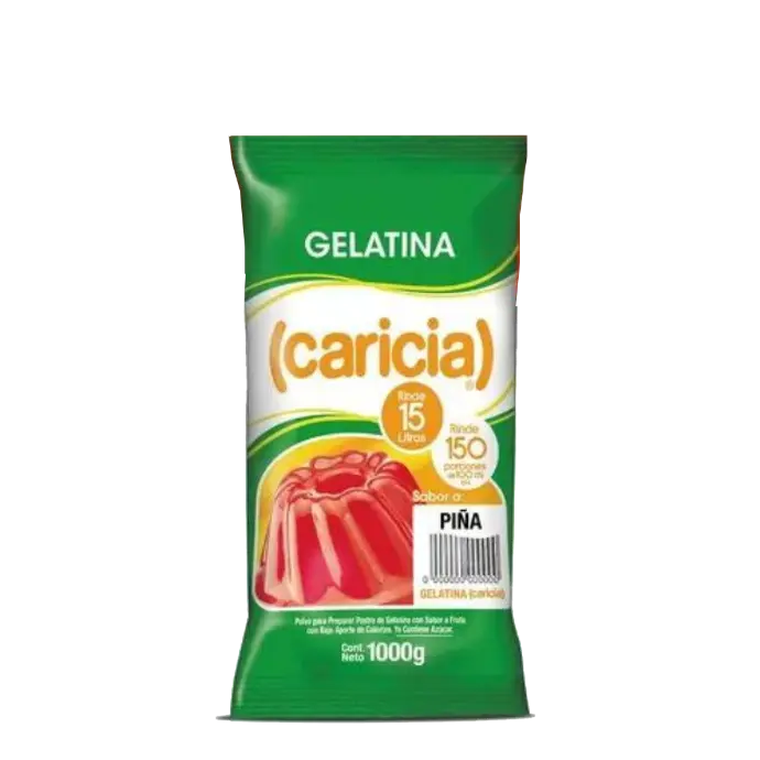 Gelatina Piña 1 kg, Caricia
