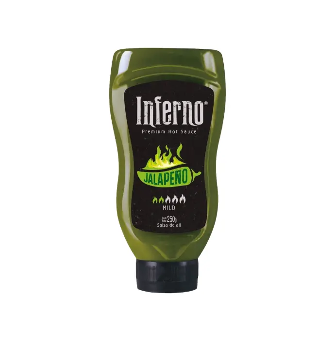 SALSA PICANTE JALAPEÑO INFERNO 14 X 200 GR                    