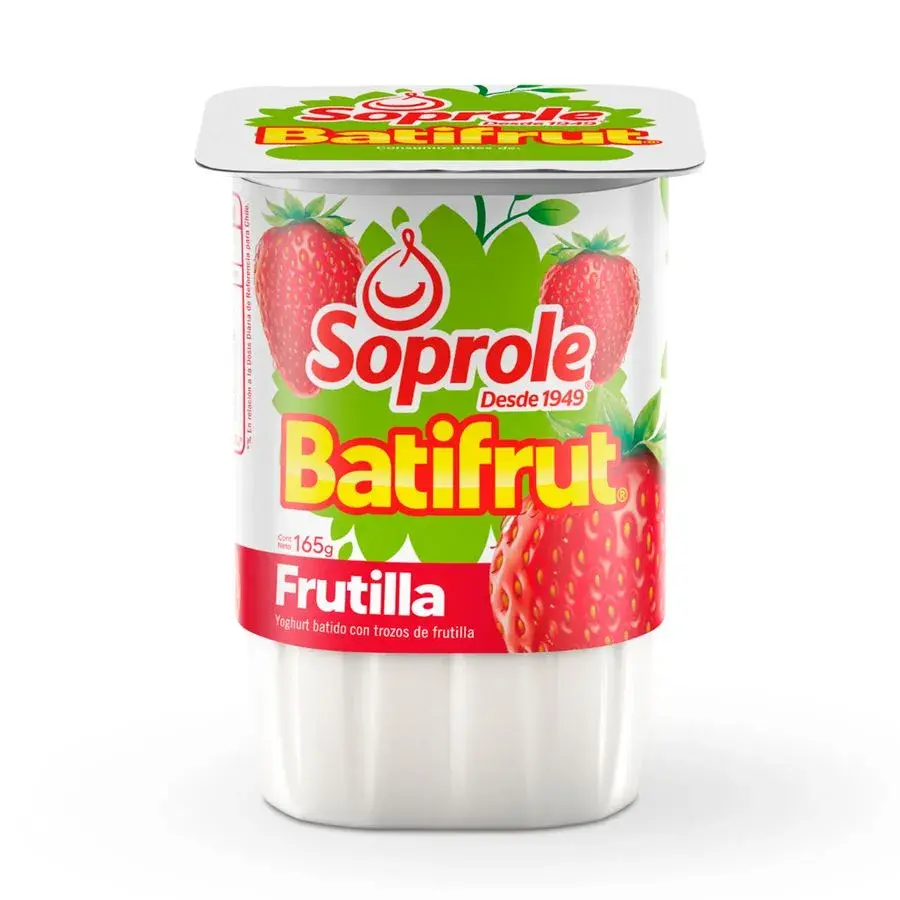 Yogur Batifrut Frutilla 165 g, Soprole