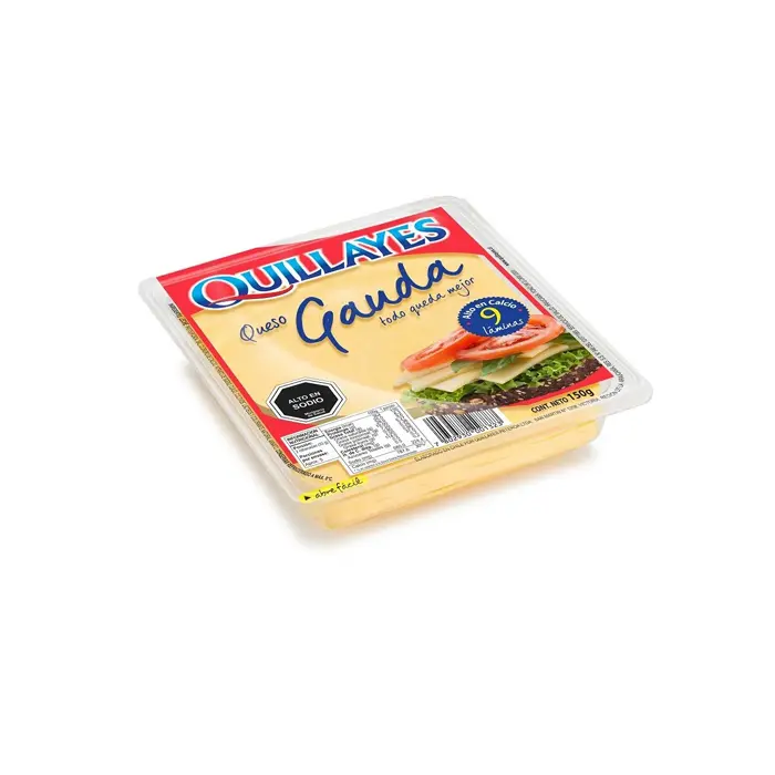 Queso Gauda 9 Laminas Rigido 150 g, Quillayes
