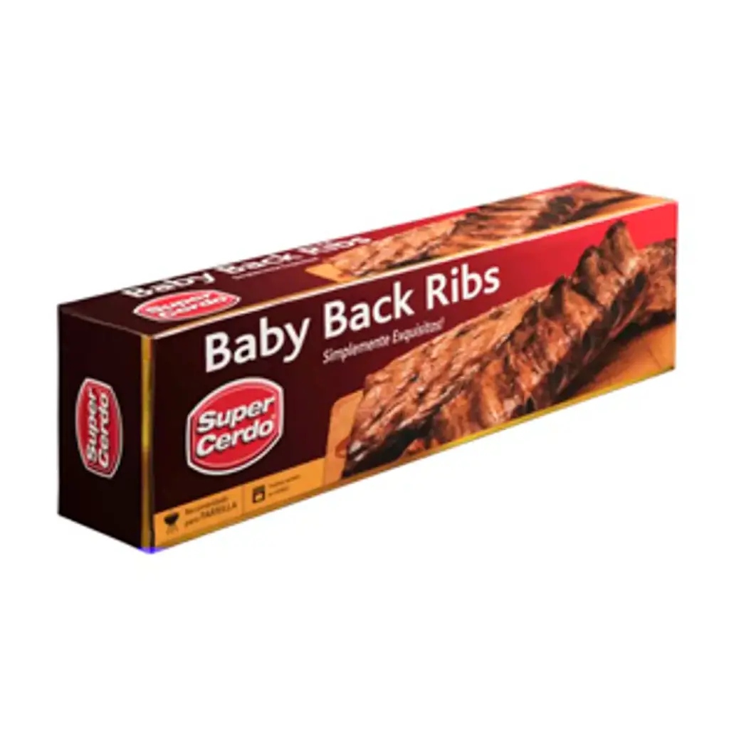 Costillas Baby Back Ribs 1,1 kg, Agrosuper