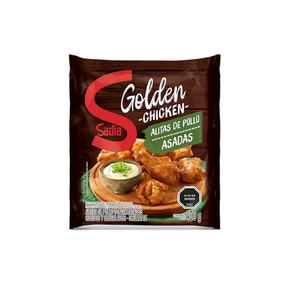 ALITAS DE POLLO ASADAS 400 GR SADIA                        