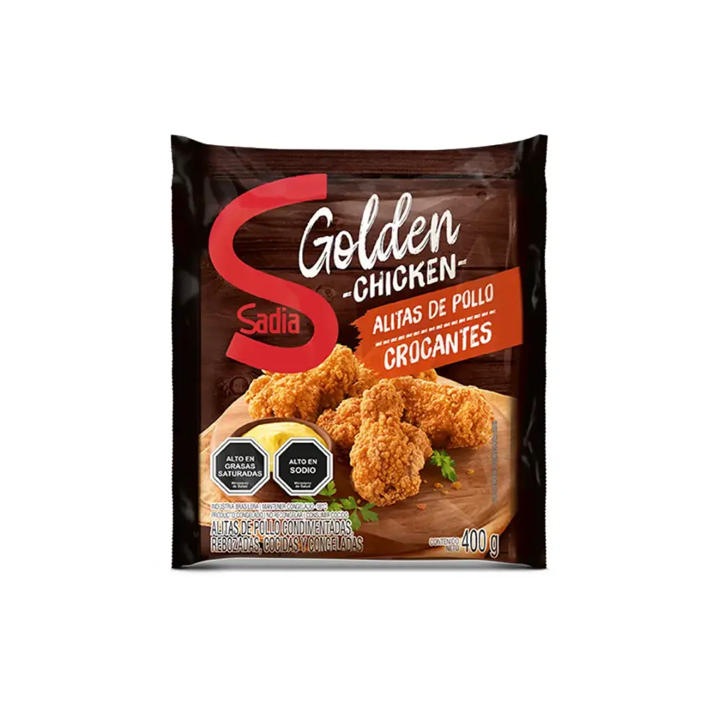 ALITAS DE POLLO CROCANTE 14*400 GR SADIA                      
