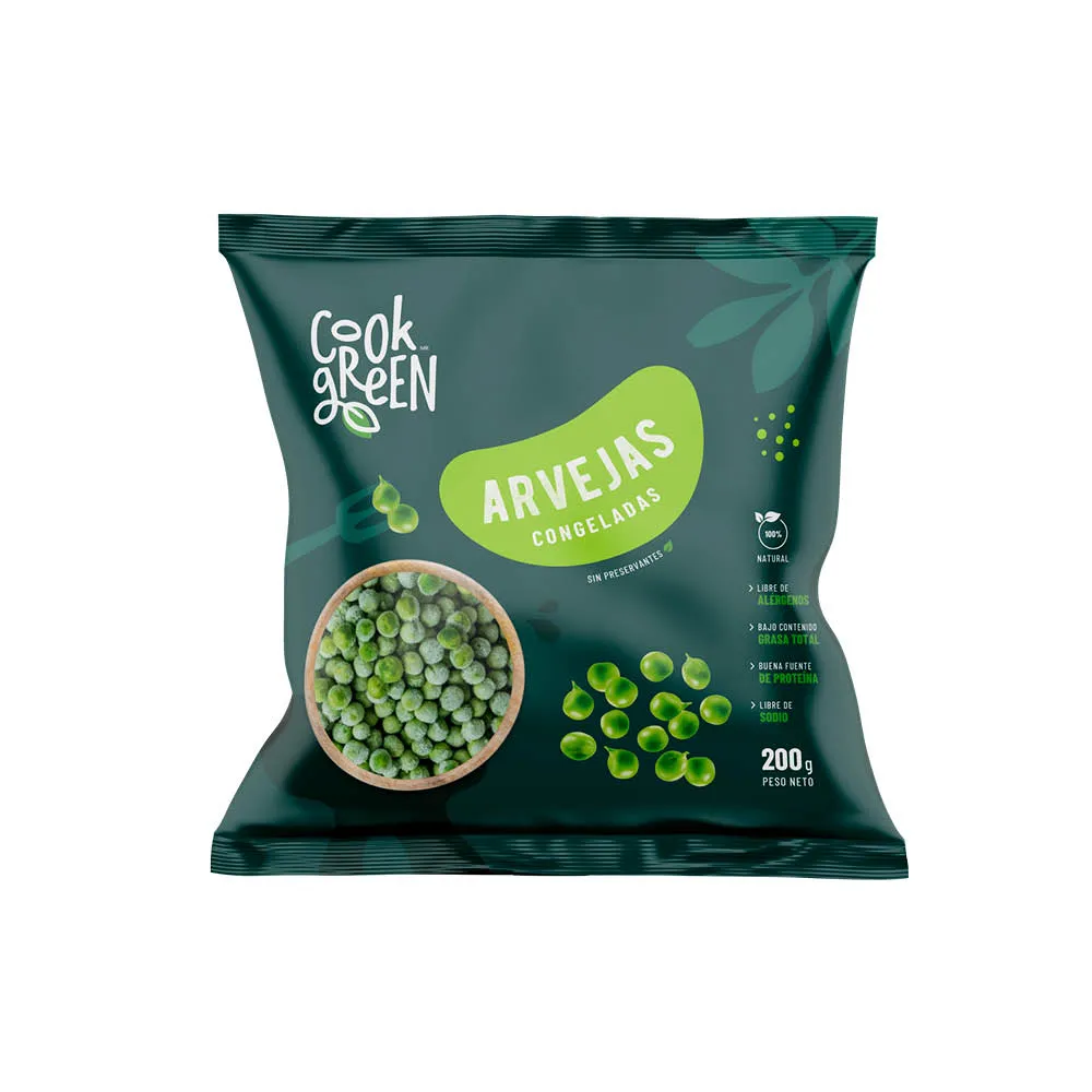 ARVEJAS 10 * 200 GR COOK GREEN                                