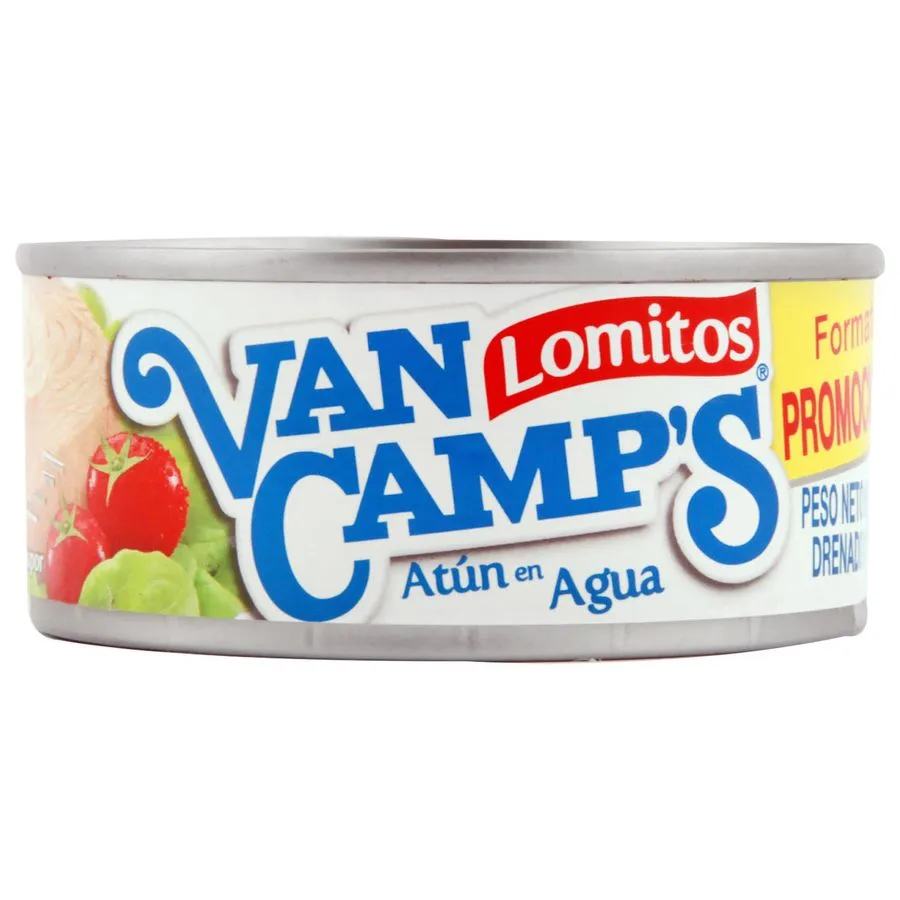 ATUN LOMO AGUA 48 X 160 GR VAN CAMPS                          