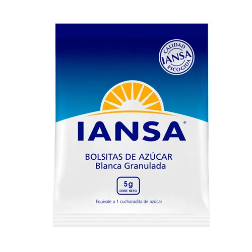 AZUCAR BLANCA SACHET 60 X 5 GR IANSA                          