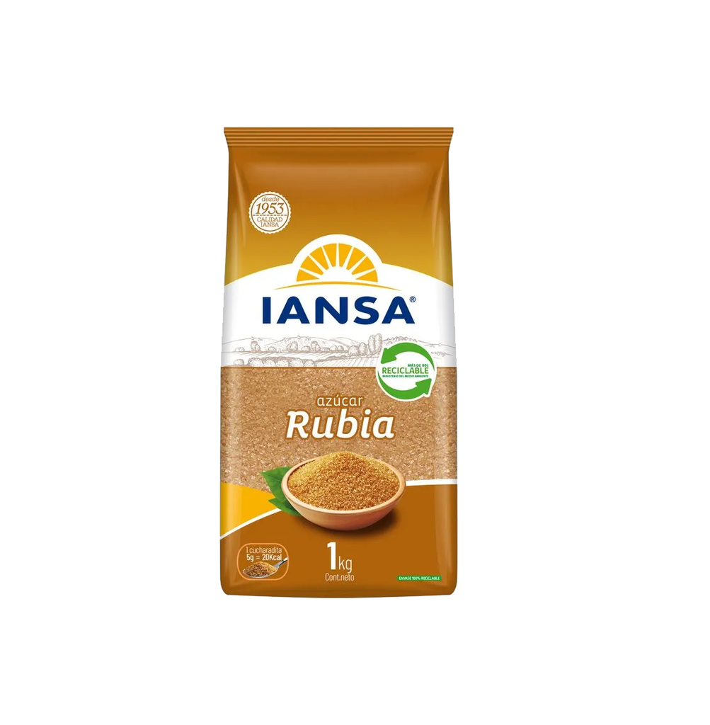AZUCAR RUBIA 1 KG IANSA                                  