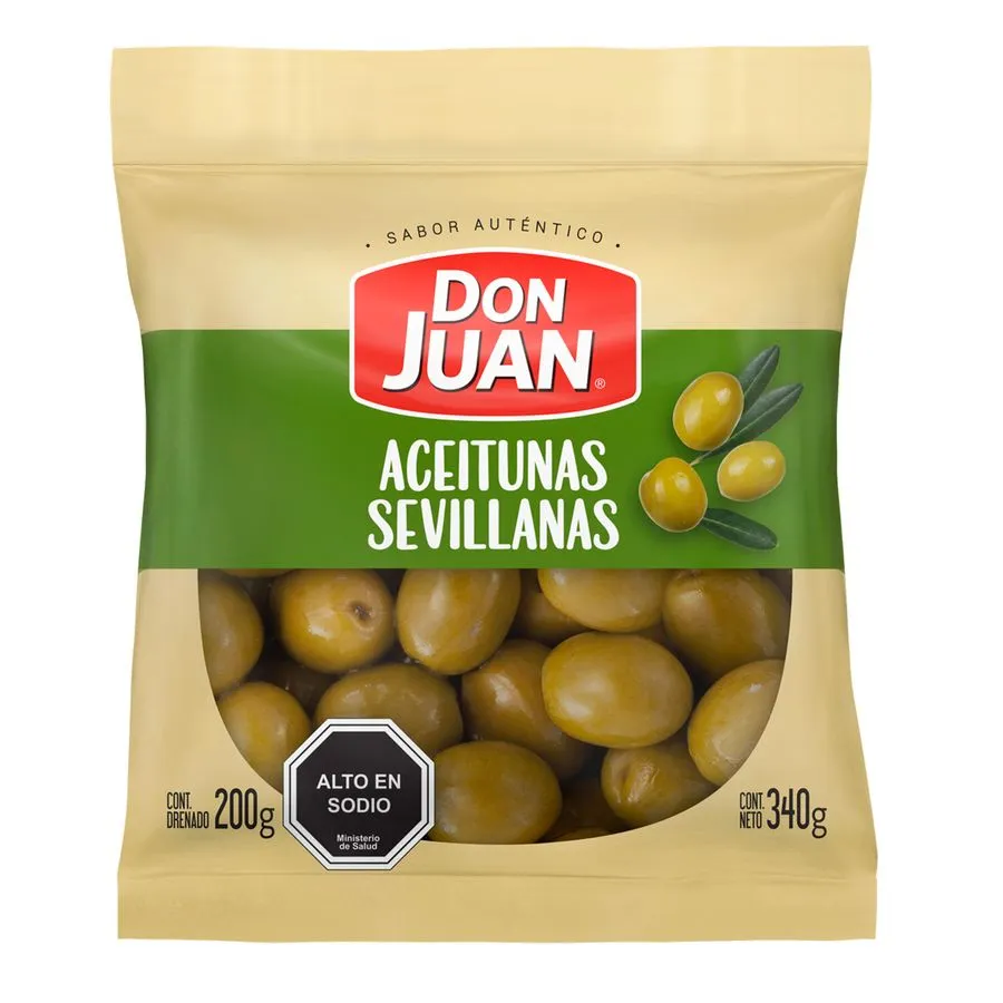ACEITUNA SEVILLANA 12 X 200 GR DON JUAN                       