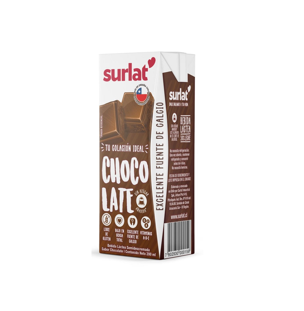 B.LACTEA CHOCOLATE MB LEAF SURLAT 6X200ML                     