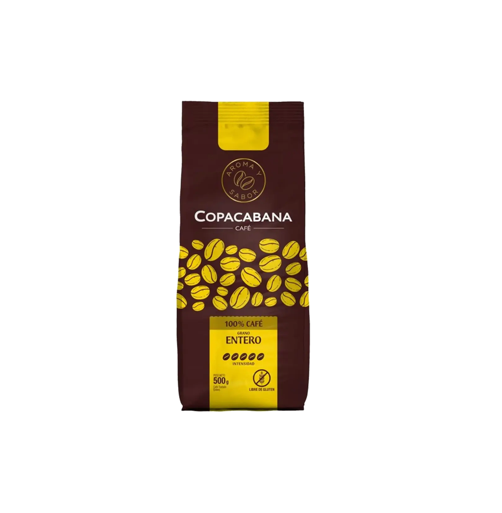 CAFE  ENTERO 10 X 500 GR COPACABANA                 
