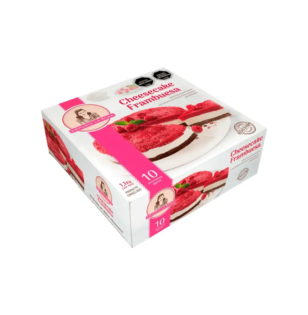 CHEESECAKE FRAMBUESA 6*1.1 KG EMPORIO LA ROSA                 