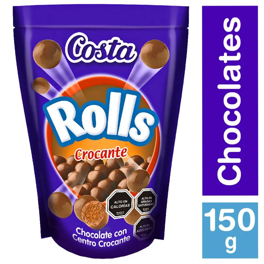 CHOCOLATE ROLLS SURTIDOS 10 X 150 GR COSTA              