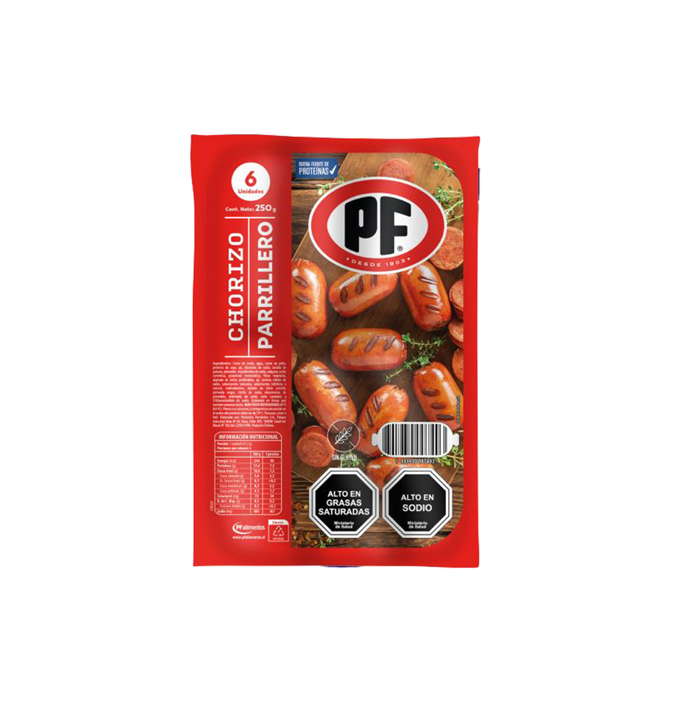 CHORIZO PARRILLERO 09 X 250 GR PF                             