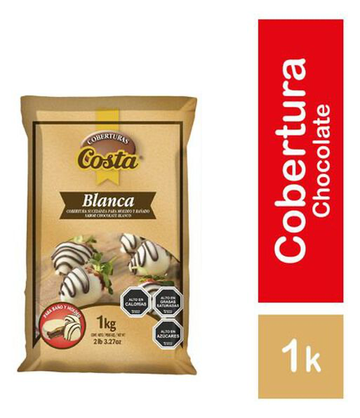 COBERTURA CHOCOLATE BLANCO 1 KG COSTA                   