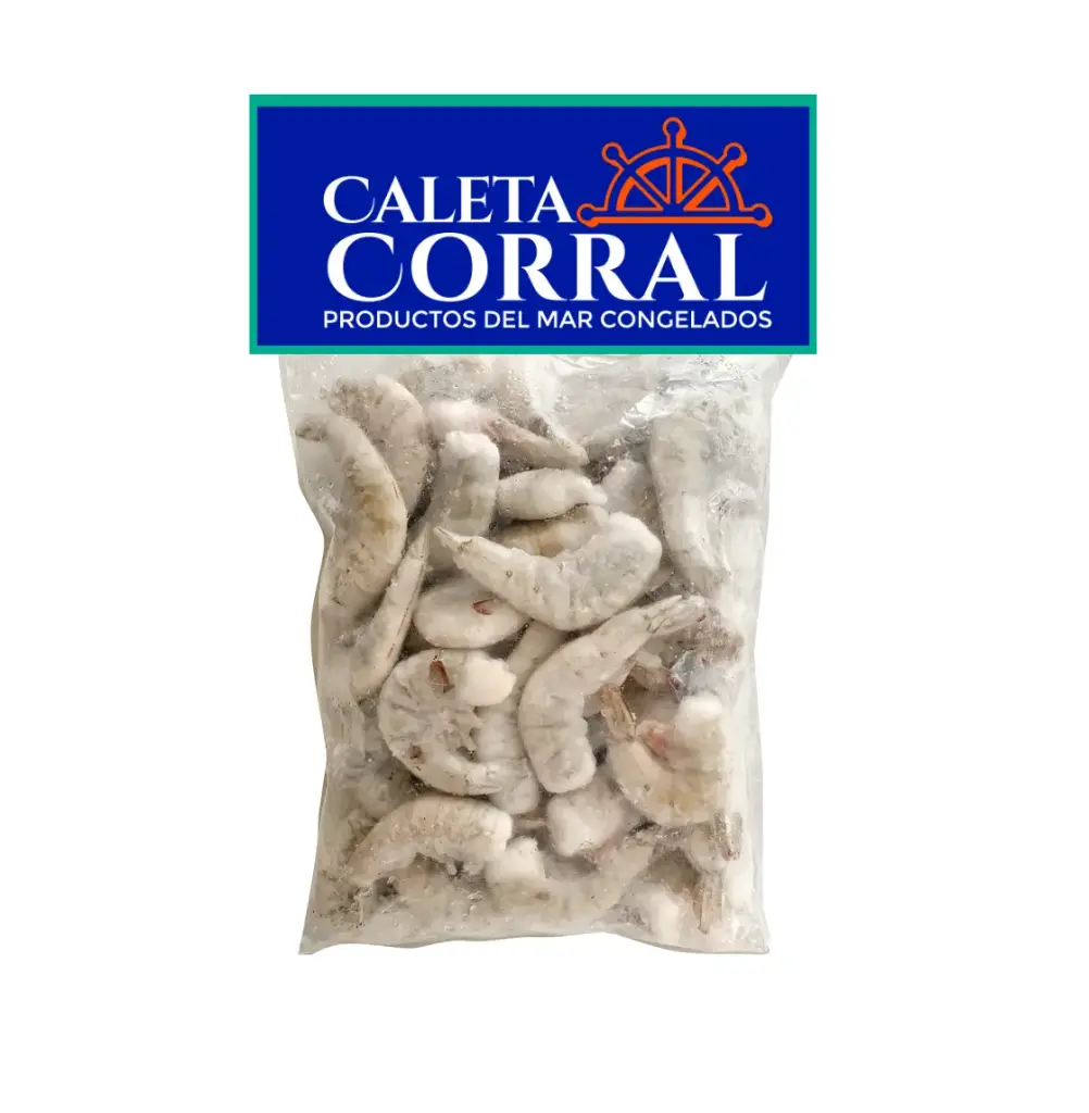 CAMARON CRUDO C/CASCARA 36/40 20 X 500 GR CALETA CORRAL       