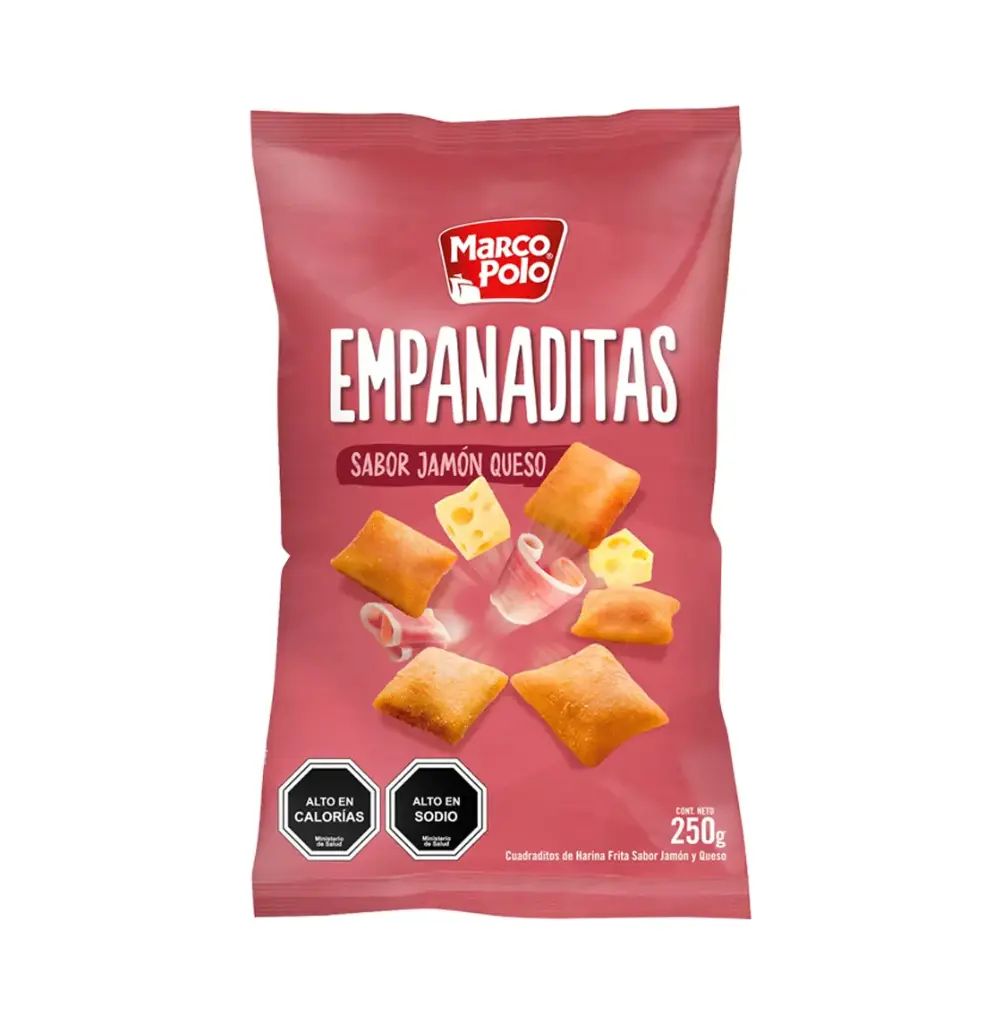 EMPANADAS JAMON QUESO 15 X 250 GR MARCO POLO                  