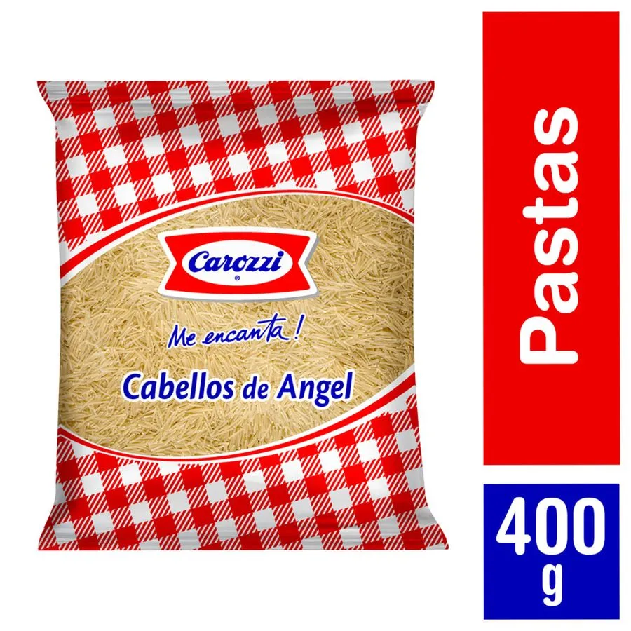 FIDEOS CABELLO DE ANGEL CORTO CAROZZI 5 X 400 GR        