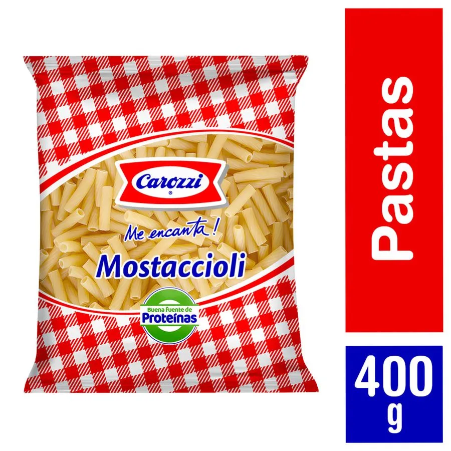 FIDEOS MOSTACCIOLI 48   5 X 400 GR CAROZZI              