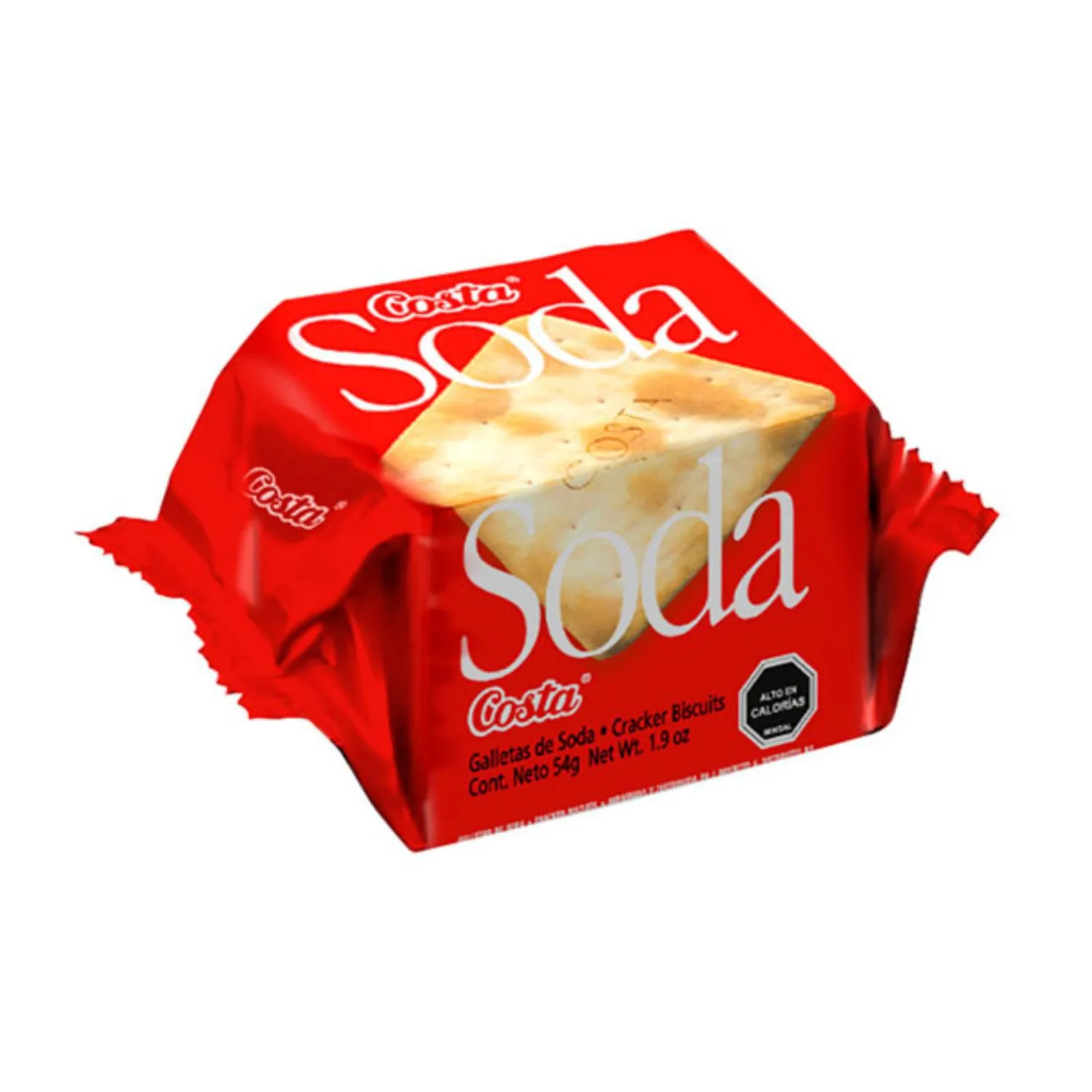 GALLETA SODA CUBO 10 X 54 GR COSTA                      