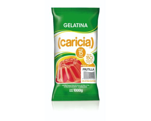 GELATINA FRUTILLA 10 X 1 KG CARICIA                     