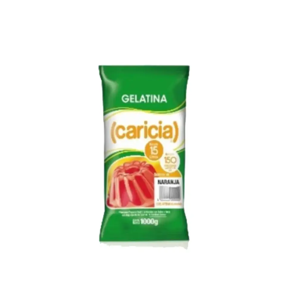 GELATINA NARANJA 10 X 1 KG CARICIA                      