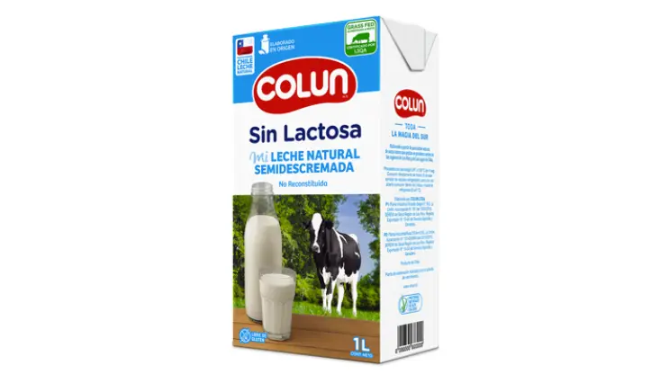 LECHE SEMIDESCREMADA S/LACTOSA C/TAPA 12 X 1 LT COLUN         