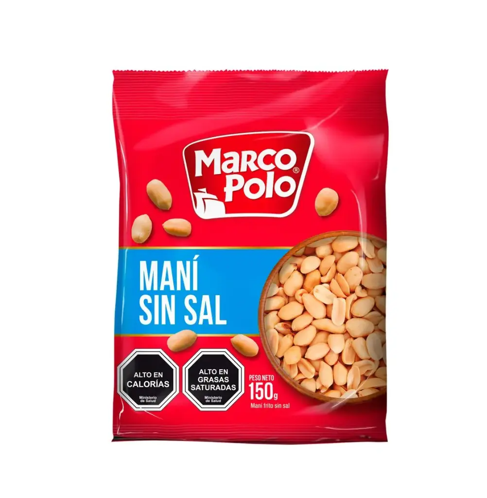 MANI SIN SAL 16 X 150 GR MARCO POLO                           