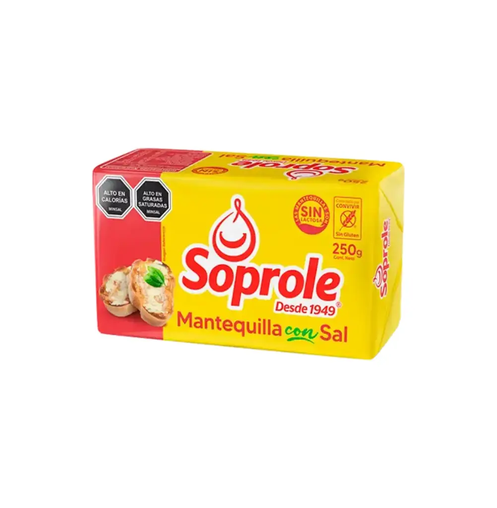 MANTEQUILLA C/SAL 1 KG 4 X 250 GR SOPROLE                     