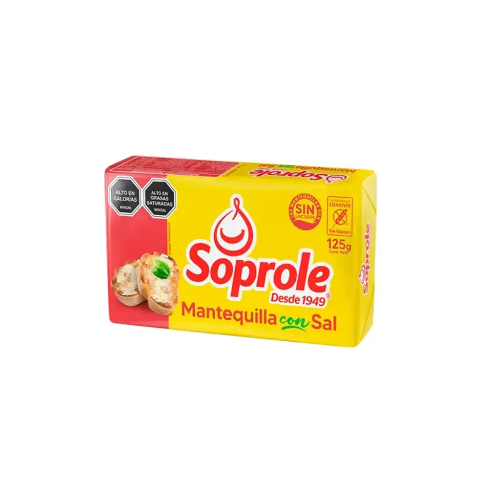 MANTEQUILLA C/SAL 10 X 125 GR SOPROLE                         