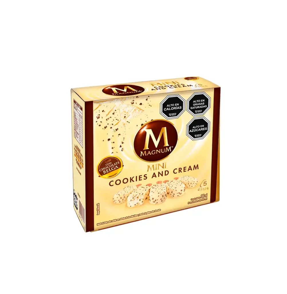 MINI MAGNUM COOKIES AND CREAM 21X60 ML                        