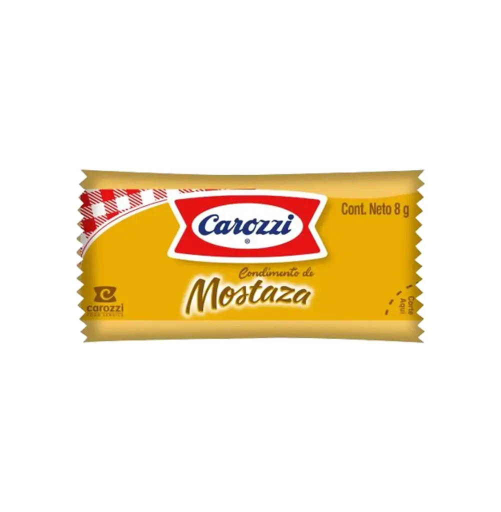 MOSTAZA SACHET 500 X 8 GR CAROZZI                       