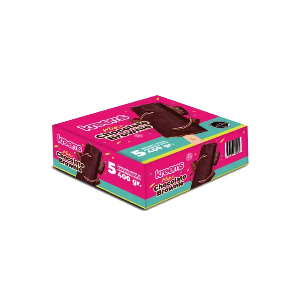 MULTIPACK CHOCOLATE BROWNIE 5 UN X 80 GR C/U KREEMS           