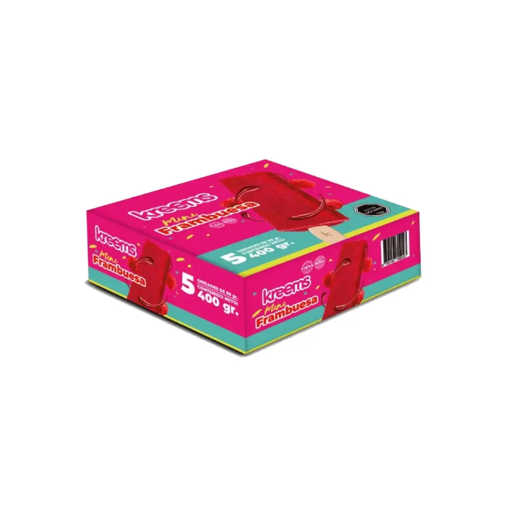 MULTIPACK FRAMBUESA 5 UN X 80 GR C/U KREEMS                   