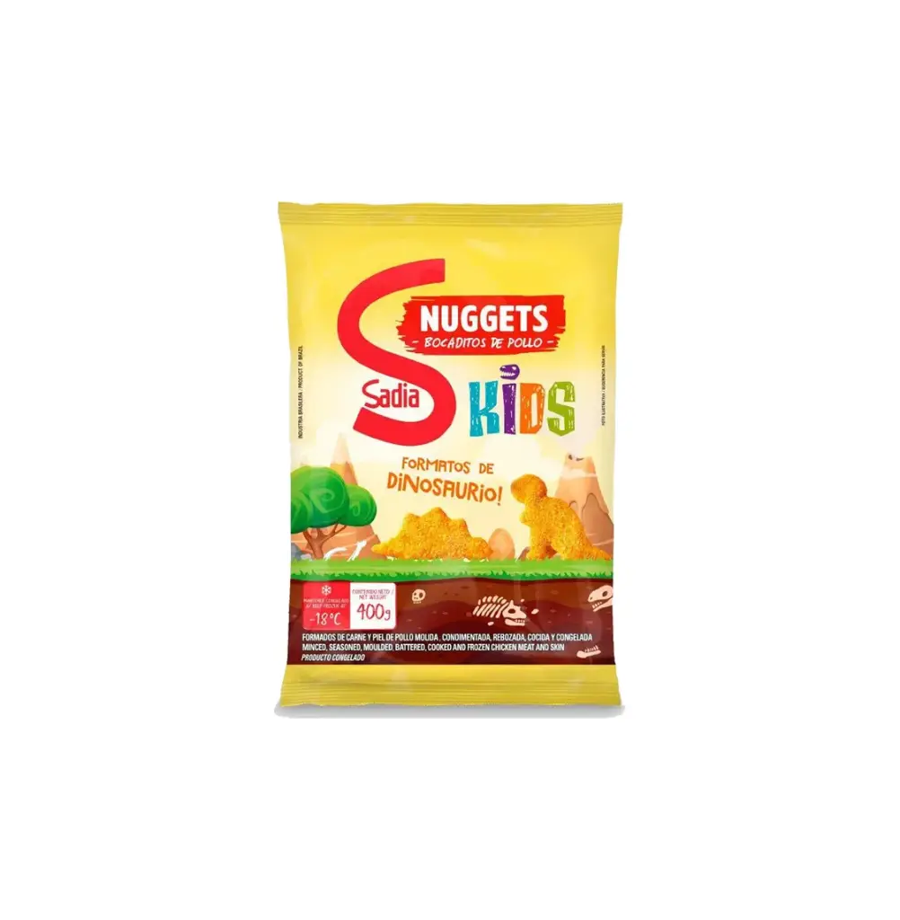 NUGGETS DE POLLO DINO MINI KIDS 360GR SADIA             
