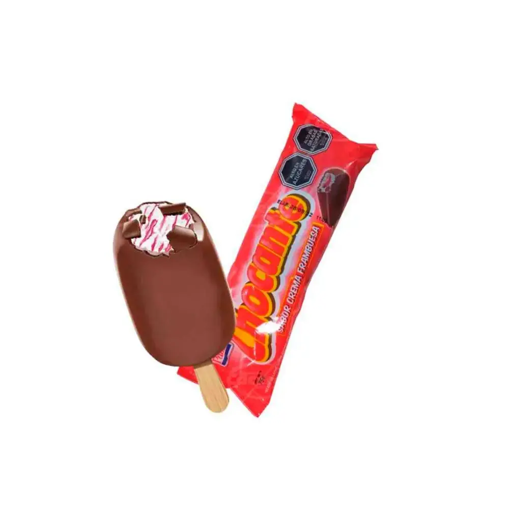 PALETA CHOCANTE CREMA FRAMBUESA 24 X 105 CC PANDA             