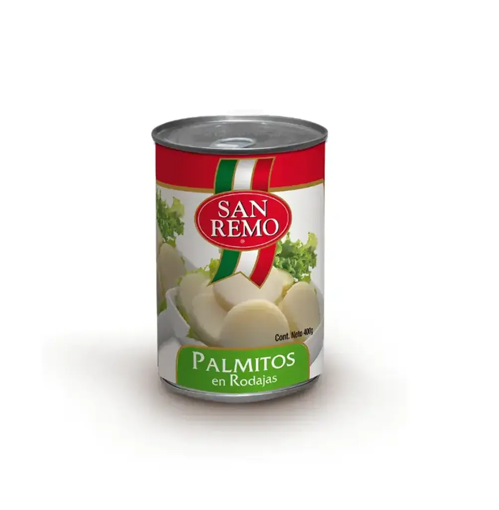 PALMITOS RODAJAS  SAN REMO  24X400GR                          