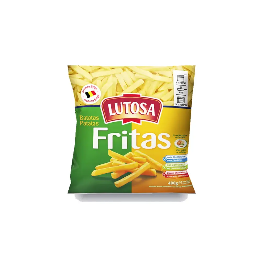 PAPAS PREFRITAS BASTON 25 X 400 GR LUTOSA INTERAGRO           