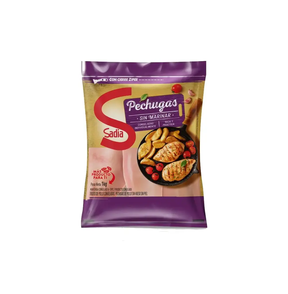 PECHUGA POLLO DESHUEZADA S/PIEL 12 X 1 KG SADIA               
