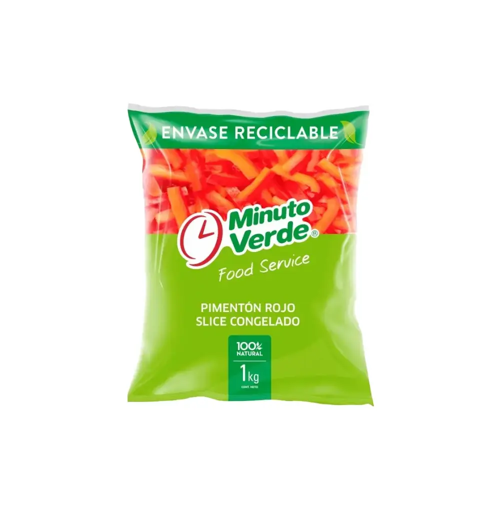PIMENTON ROJO EN TIRAS IQF 12 X 1 KG MINUTO VERDE             