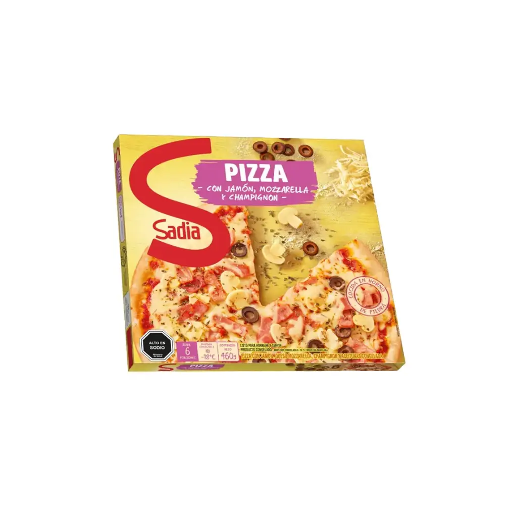 PIZZA QUESO MOZZARELLA ACEITUNAS 440 GR SADIA                 