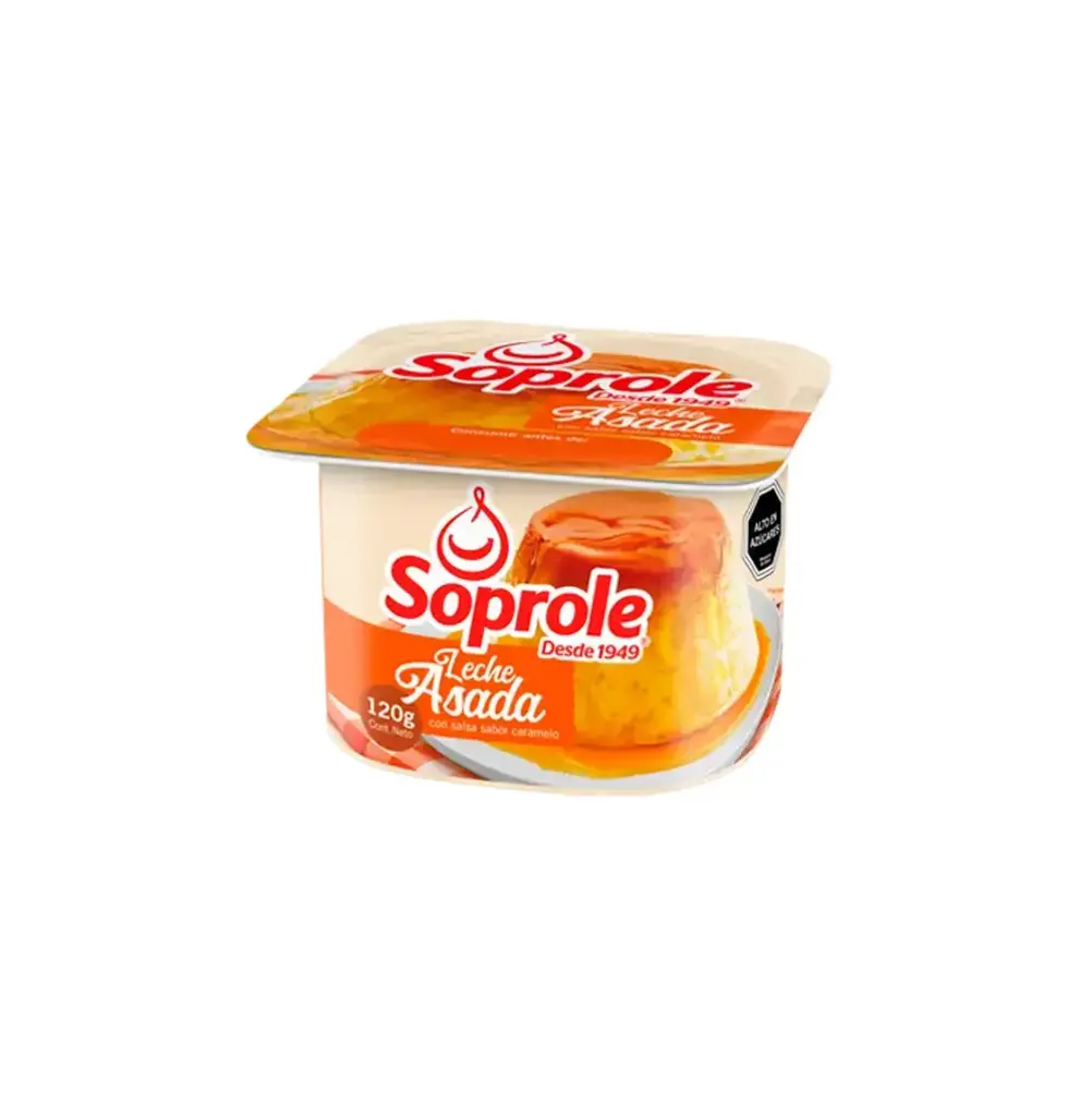 POSTRE LECHE ASADA 4 X 120 GR SOPROLE                         