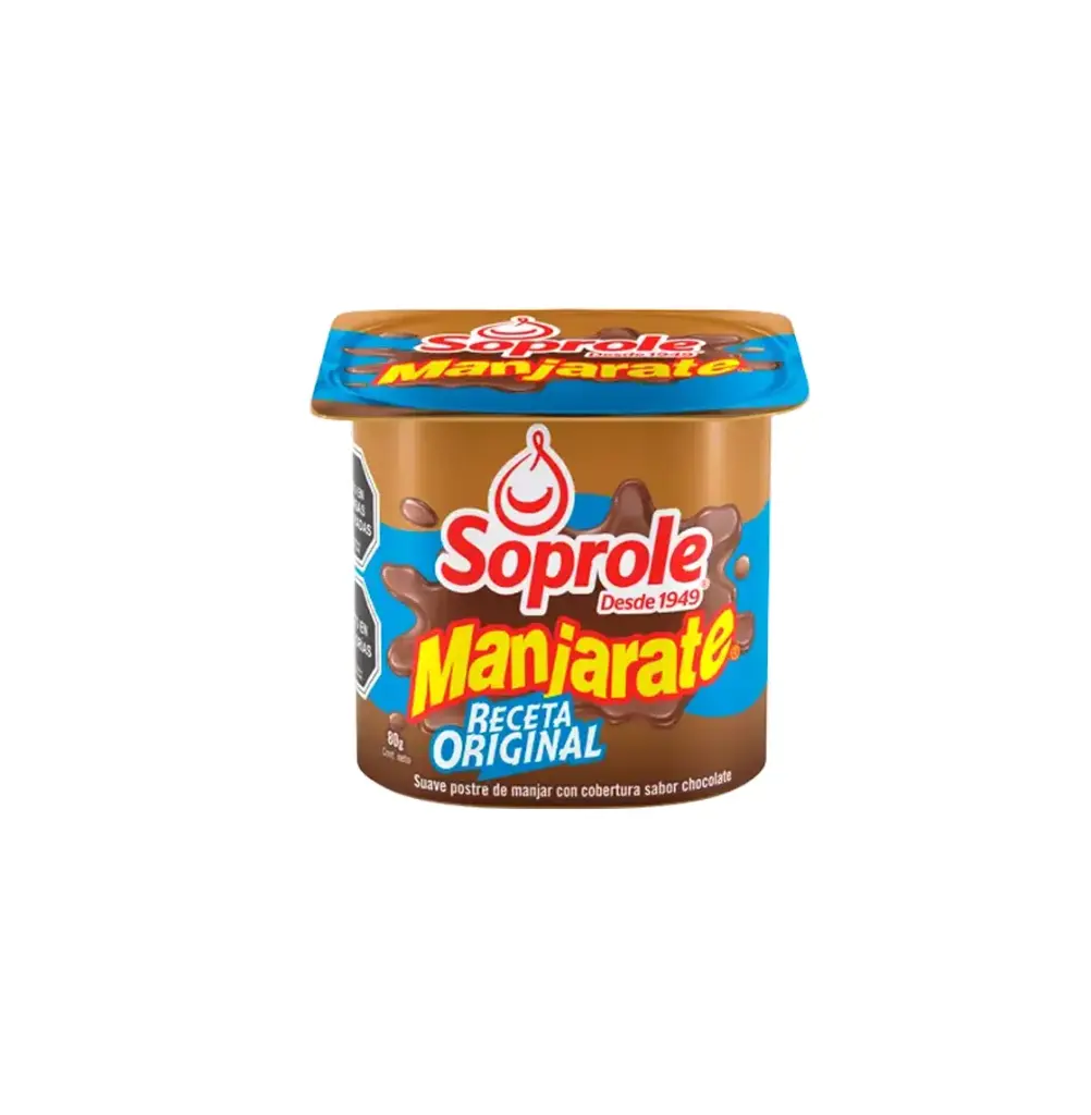 POSTRE MANJARATE 4 X 80 GR SOPROLE                            