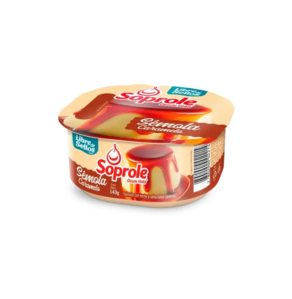 POSTRE SEMOLA C/CARAMELO 4 X 140 GR SOPROLE                   