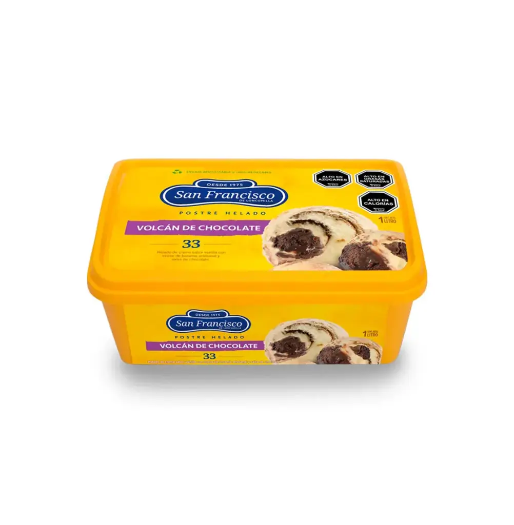 POSTRE VOLCAN DE CHOCOLATE 3X1 LT SAN FRANCISCO    
