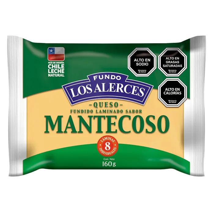 QUESO MANTECOSO 12 X 160 GR LOS ALERCES COLUN                 