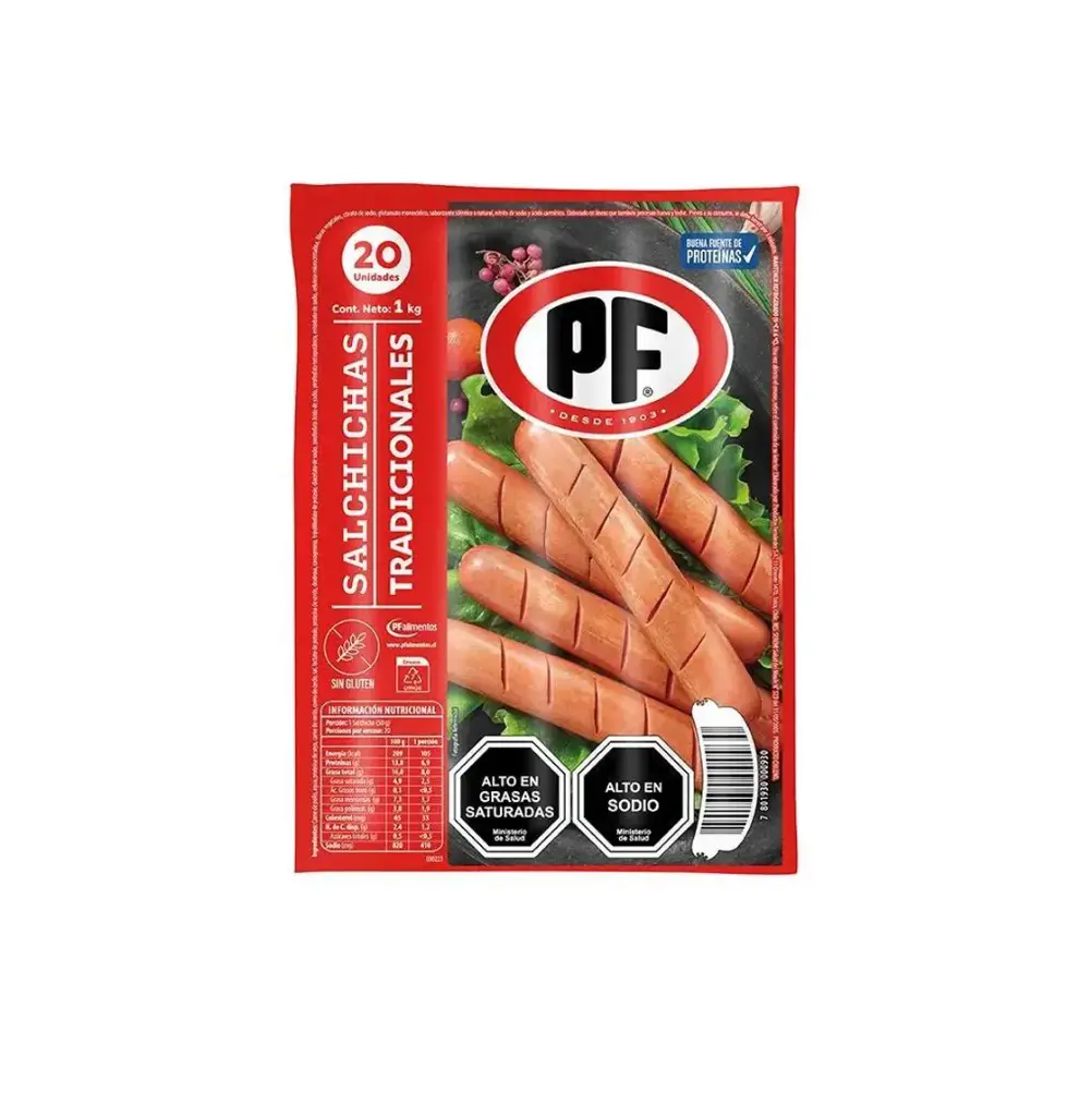 SALCHICHA TRADICIONAL 24*250 GR PF                            